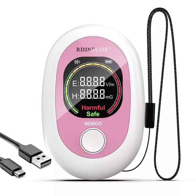 Mini EMF Meter LCD Electromagnetic Radiation Detector with Color Display