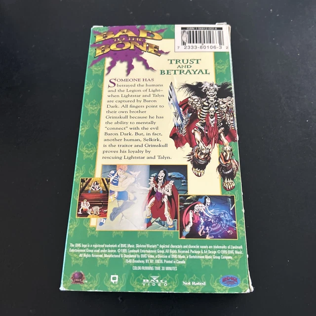 SKELETON WARRRIORS Trust And Betrayal VHS tested 30 BMG Video 15 skeleton-warrriors-trust-and-betrayal-vhs-tested-30-bmg-video-15
