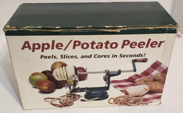 Cast Iron Apple/Potato Peeler, Peels, Slices, Cores in Seconds Model A505G NIB