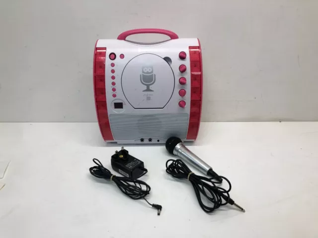 Singing Machine SML343BTP Portable CDG Bluetooth Karaoke Player