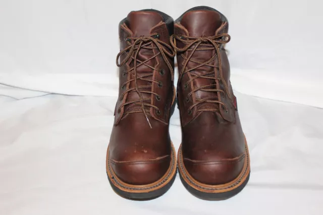 CHIPPEWA BOLVILLE NANO Brown Leather Work Boots Size 10 1/2EE $99.99 ...