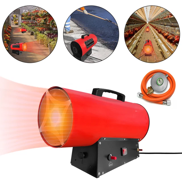 Rot Bauheizer Gasgebläse Gasheizgebläse Industrie Heizgebläse Heizkanone Gasofen