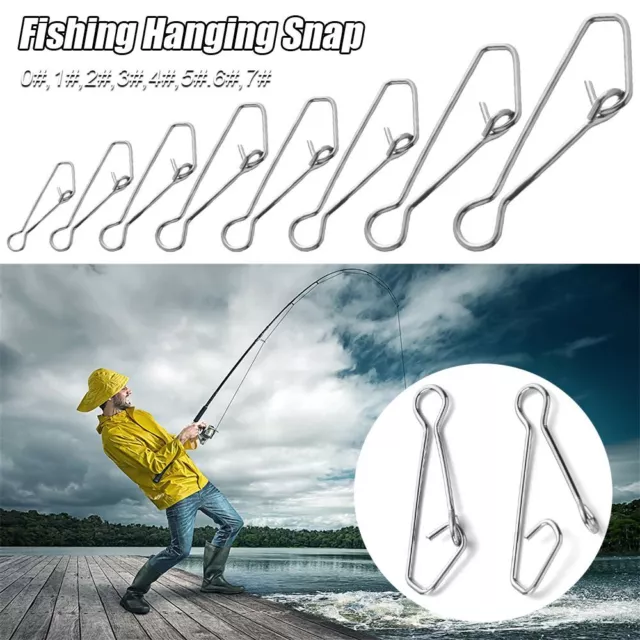 Tackle High Quality Connector Barrel Swivel Fishing Hanging Snap Fast Clip Lock