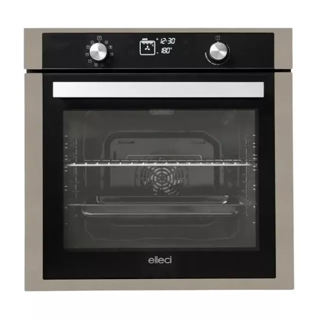 Elleci FGPP60243NS Four Multifonctions Encastré 78Lt 10 Programmes Taupe