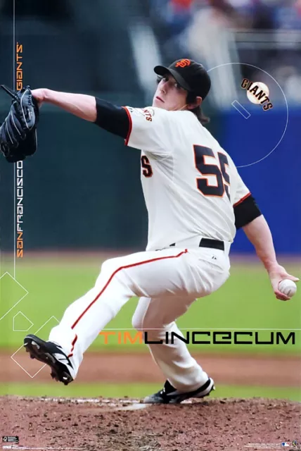 TIM LINCECUM San Francisco Giants Vintage Original MLB Action 22x34 POSTER