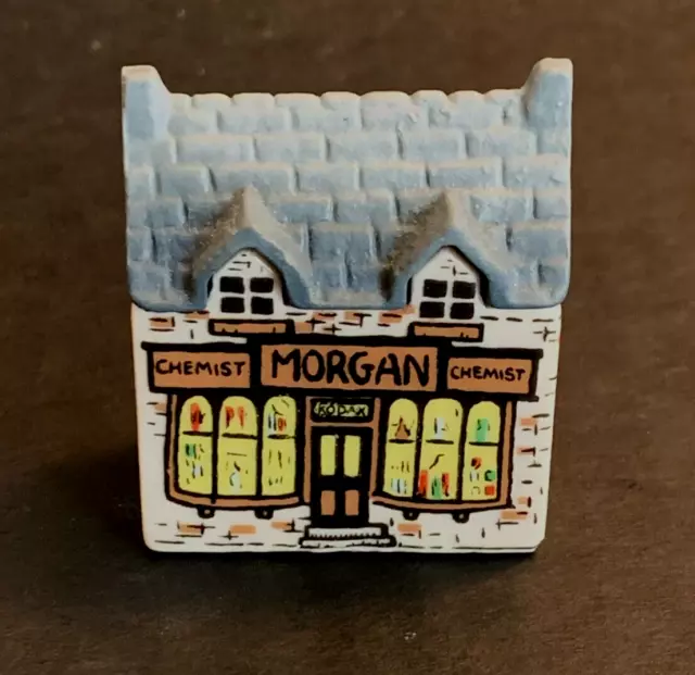 Vtg Wade England MORGAN CHEMIST  Whimsey-on-Why Whimsies Miniature House #2