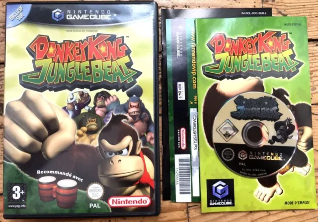 Donkey Kong Jungle Beat Complet Boîte Notice Nintendo Gamecube Pal Fra Cib Ovp