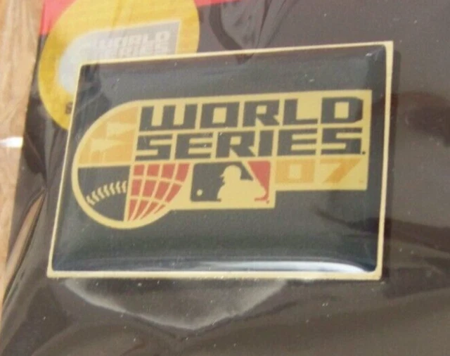 2007 scarce World Series logo pin v.3 WS Colorado Rockies Boston Red Sox