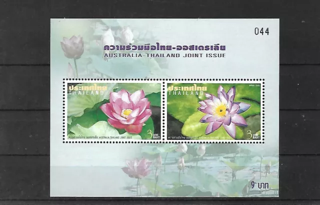 Thailand 2002 50 J. Diplomatische  Bez. Zu Australien Mit Seerose Und Lotusblume