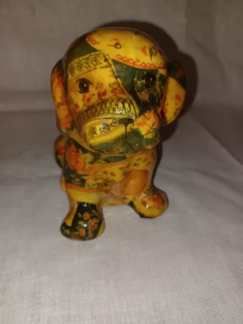 Vintage Cocker Spaniel Cute Dog Large Art Glazed Colorful Decopodge Figurine