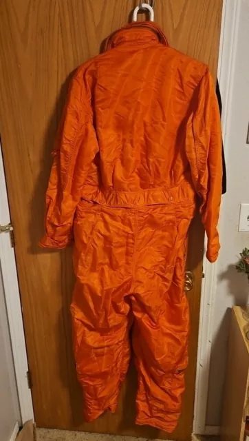 Original Vietnam War Era CWU-1/P Coverall Flying Orange Men's 60s Medium Long 3