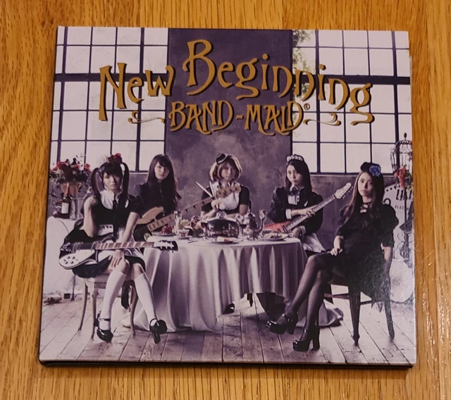 2015年 BAND-MAID 【New-Beginning】 直筆サイン入T BAND-MAID NEW BEGINNING [CD + DVD] Japan (2015) Platinum Passport