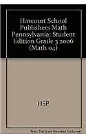 HARCOURT SCHOOL PUBLISHERS MATH PENNSYLVANIA: STUDENT - Hardcover