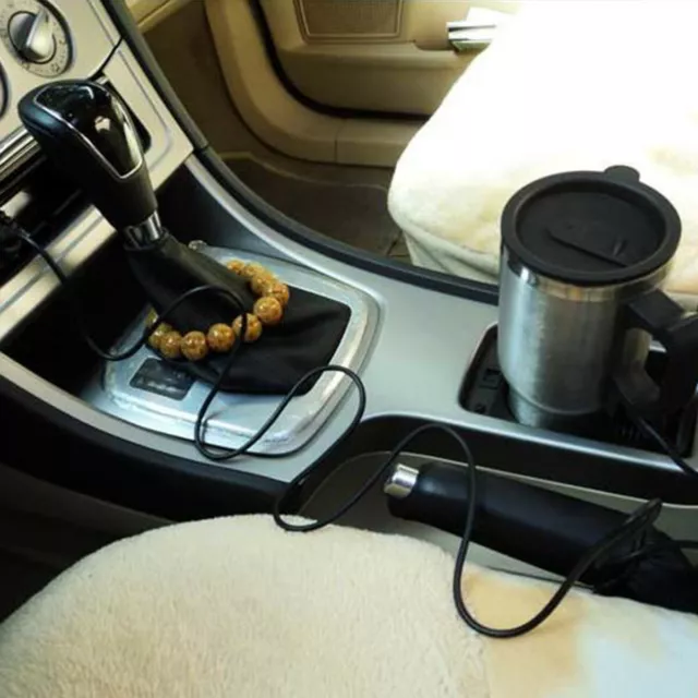 Coffee Heated Mug 450Ml Travel Car Based Heating Stainless Steel Cup Kettle 12V 6