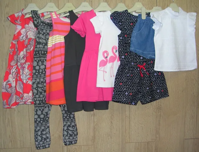 NEXT H&M TU etc Girls Summer Bundle Dress Tops Shorts Playsuit Age 2-3 98cm