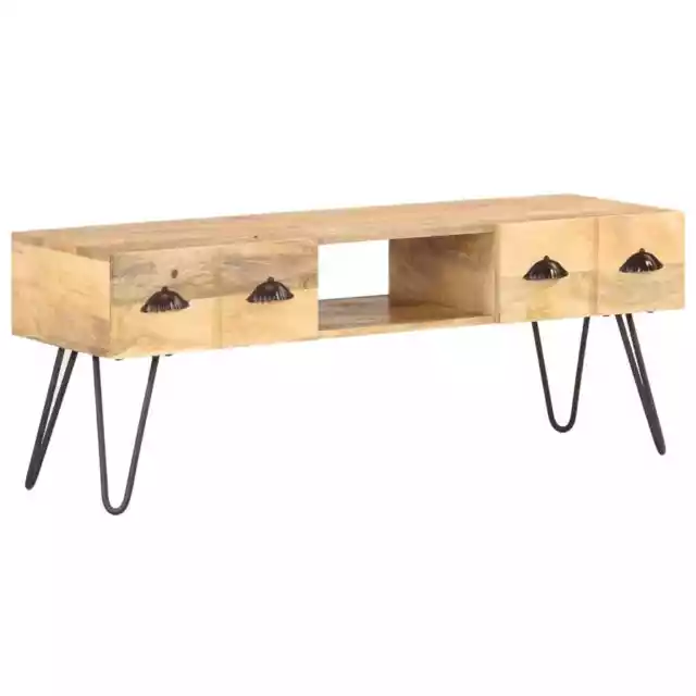 Mangoholz Massiv TV Schrank Möbel Lowboard Fernsehtisch Fernsehschrank vidaXL