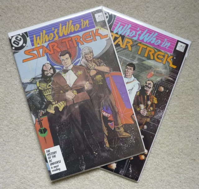 Who's Who in Star Trek #1 & #2 Complete Limited Series FN/VFN (1987) DC Comics