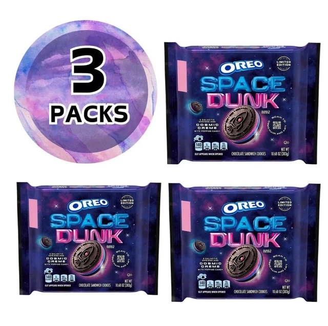 2024 LIMITED EDITION Oreo Space Dunk Chocolate Sandwich Cookies / Rare