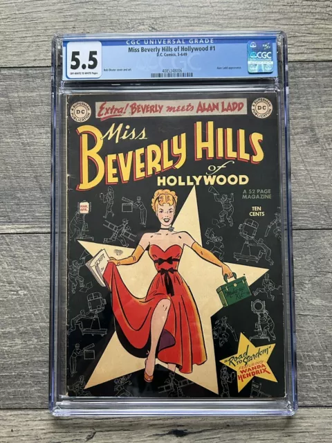 Miss Beverly Hills of Hollywood #1 CGC 5.5 Golden Age DC Comic 1949 Good girl