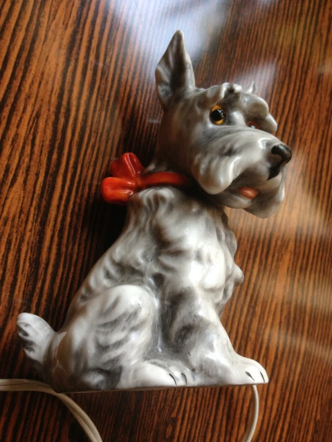 Goebel Rauchverzehrer, Terrier, Yorkshire-Terrier, Keramik,15 cm, mit Elektrik