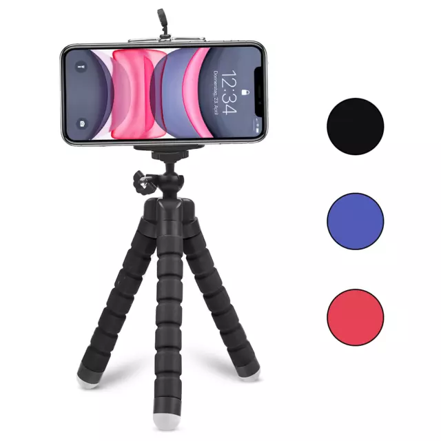 📷 Smartphone Universal Stativ Handy Klemmstativ Tripod Selfie flexibel Dreibein