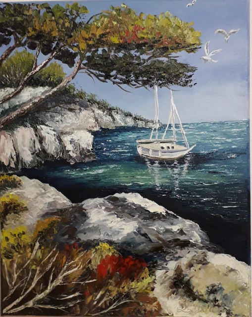 Tableau de mer fait au couteau - France