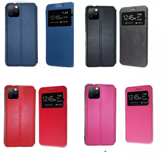 Funda de Libro con tapa Alta Calidad para iPhone 14 (Azul, Rojo,Negro,Rosa)