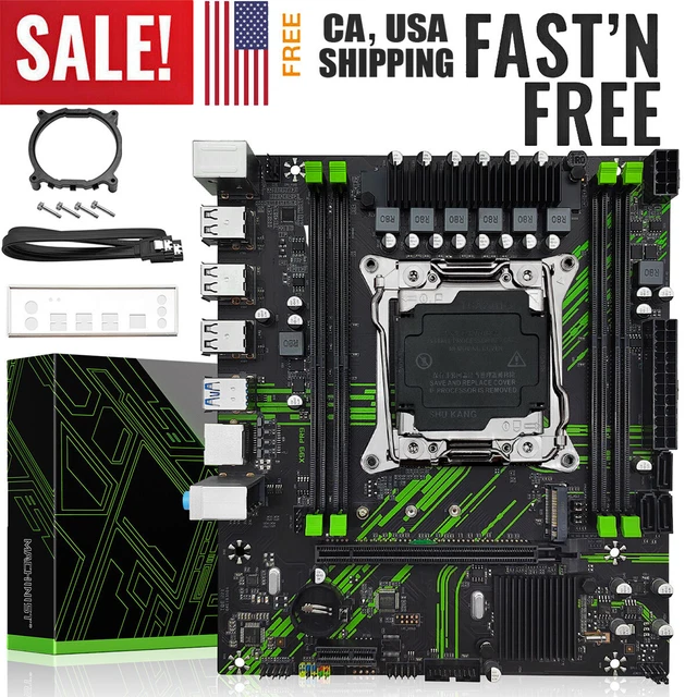X99 MOTHERBOARD DDR4 RAM Memory SATA/NVME M.2 LGA 2011-v3 for Xeon E5 ...