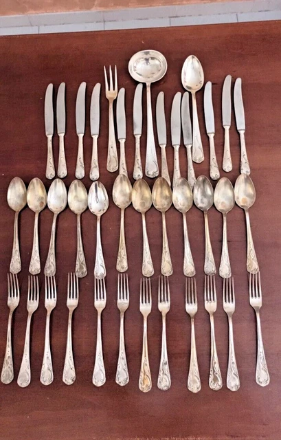 Servizio Di Posate In Argento 800  Italy