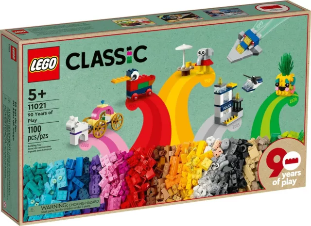 LEGO CLASSIC 11021 90 YEARS OF PLAY - 90 ANNI DI GIOCO new nuovo