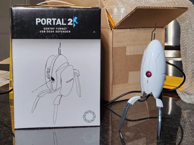 Portal 2 Sentry USB Turret Desk Defender By ThinkGeek Valve Motion Activated 2