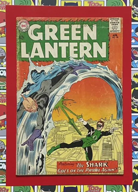 Green Lantern #28 - Apr 1964 - The Shark Appearance - Vg- (3.5) Cents Copy!