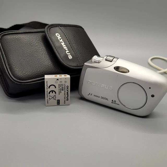 Olympus Mju Mini 4.0MP Compact Digital Camera Silver Tested