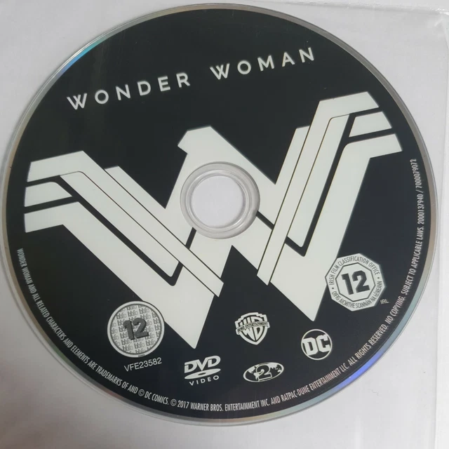 WONDER WOMAN (2017) Gal Gadot Chris Pine DVD Video DC Movie CD Disc ...