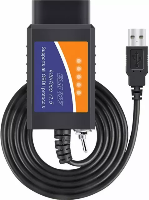 FORScan ELM327 Software OBD2 Scanner Adapter USB Diagnostic Tool Cable for Ford