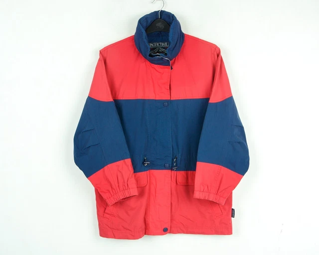 Veste KWAY K.WAY Hydro Control Rétro 'Banane' - Rouge Taille M - Imperméable à Capuche, Occasion Très Bon état