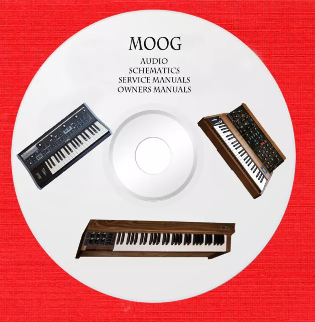 Moog Audio Repair Service manuals and owner manuals on 1 dvd in pdf format