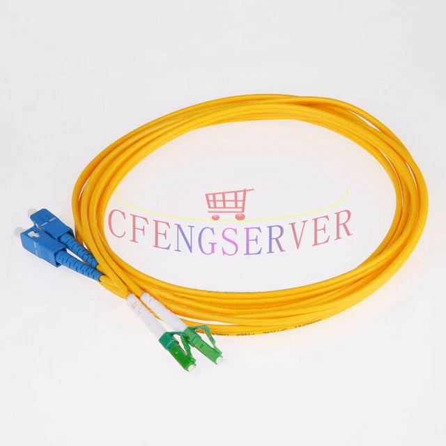 Cavo Fibra Ottica 10 Metri LC-LC Duplex Monomodale 9/125 - Jumper Ottico Per Rete 10Gb