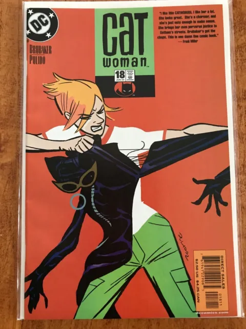 Catwoman #18 Ed Brubaker Dc Comics 2002 Batman - Vf/Nm