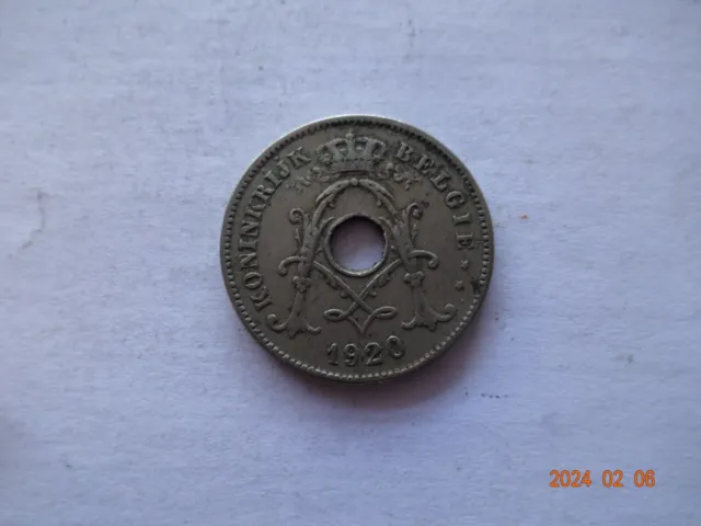 Belgique : 10 Centimes, Albert I, België, 1920