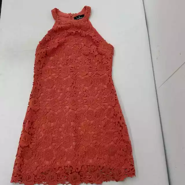 Lulu's Pink Lace Overlay Midi A-Line Dress | Women's Size L