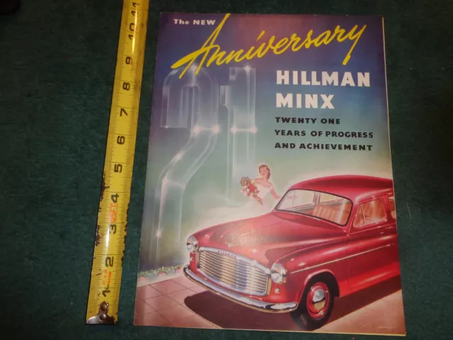 1953 Hillman Minx Sales Brochure / Original Dealer Folder