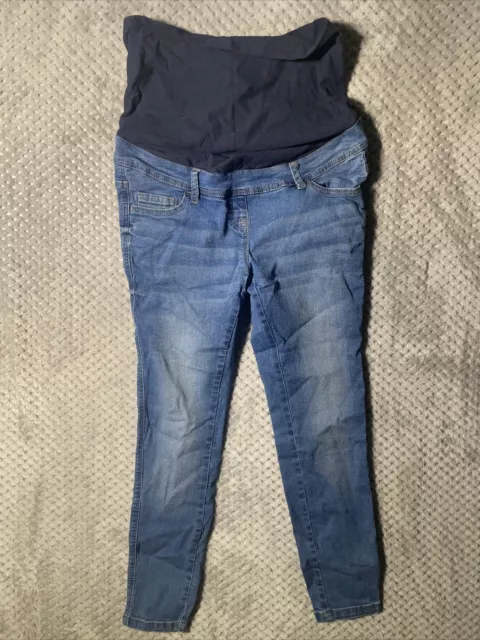 Next Maternity Skinny Jeans Size 10 Short Blue