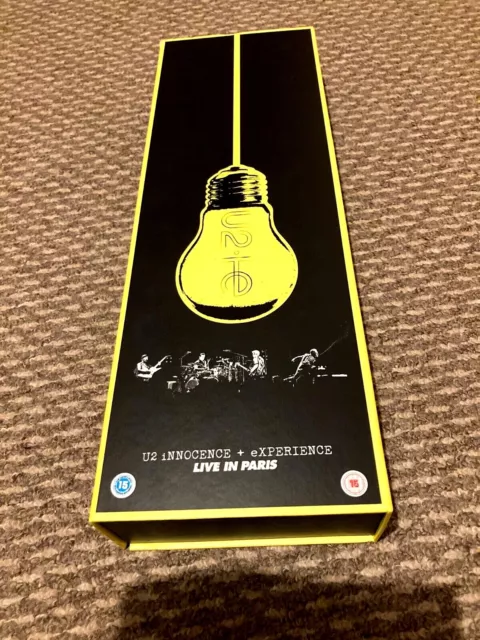 U2 Innocence + Experience Live in Paris DVD Blu-ray, 2015 Box Set Book