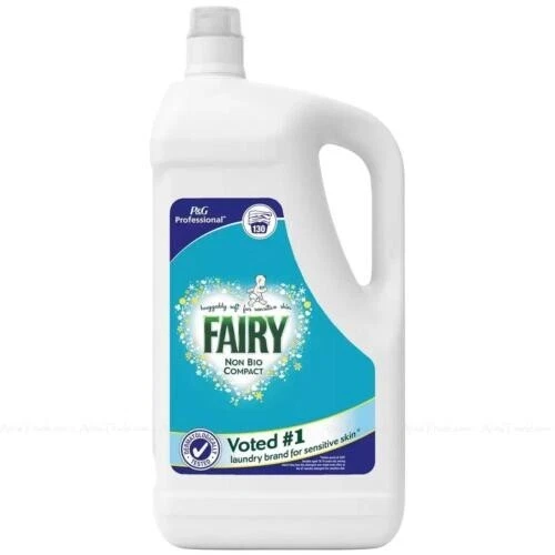 FAIRY NON BIO Compact Laundry Detergent Cleaning Washing Liquid 130