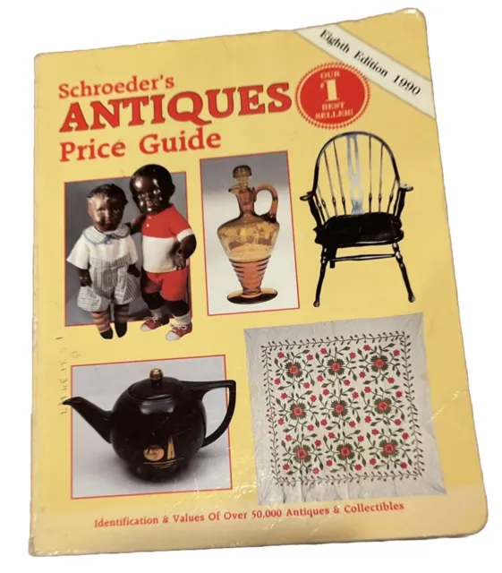 Vintage 1990 Eighth Edition Schroeder's Antiques Price Guide