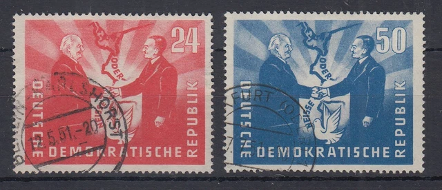 DDR 1951 Deutsch-polnische Freundschaft  Mi.-Nr. 284-85  Satz kpl. O