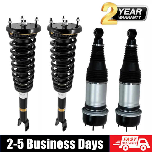 4Pcs Front Rear Air Shock Struts Electronic Fit Jaguar XJ XJR X351 RWD C2Z18380