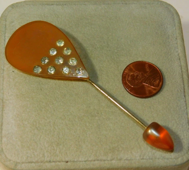Bijoux broche ancienne en celluloïd – Antique MarcBea