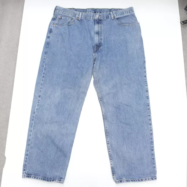 Levis 550 Straight Jeans Mens Sz 42 X 30 Blue Denim High-Rise Regular-Fit Cotton